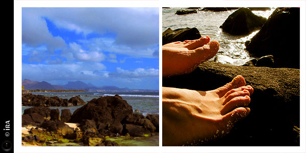 KERUCOV .ro - Travel Articles And Photography - Degetele vesele la plimbare pe plaja din Mauritius - Ira - destinatii de vacanta